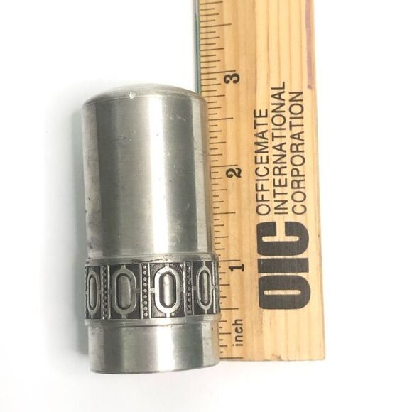 pewter selandia norway art deco design sugar salt and pepper shakers classic mod - Picture 6 of 15